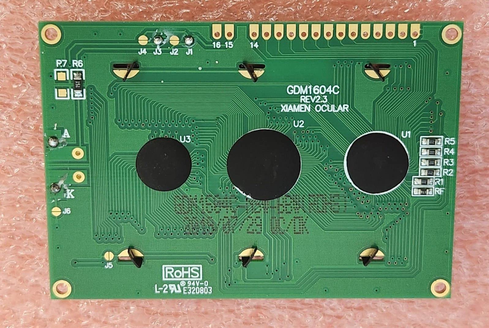 (1 PC) GDM1604C-NSW-BBW Display LCDM TRANSF. LED STN