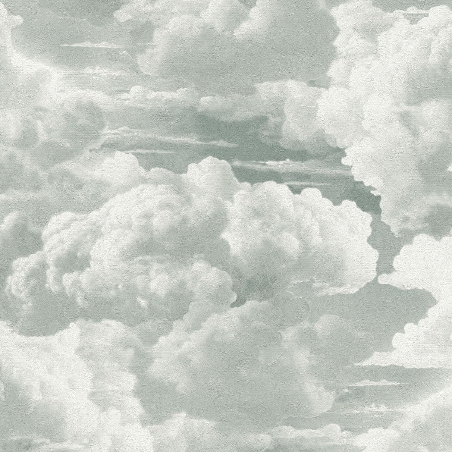 Papier peint nuages pour chambre enfant intissé Profhome gris