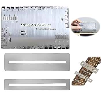 Amazon | XIANFQNKJ ギター 弦 ベース 弦 ゲージ ルーラー
