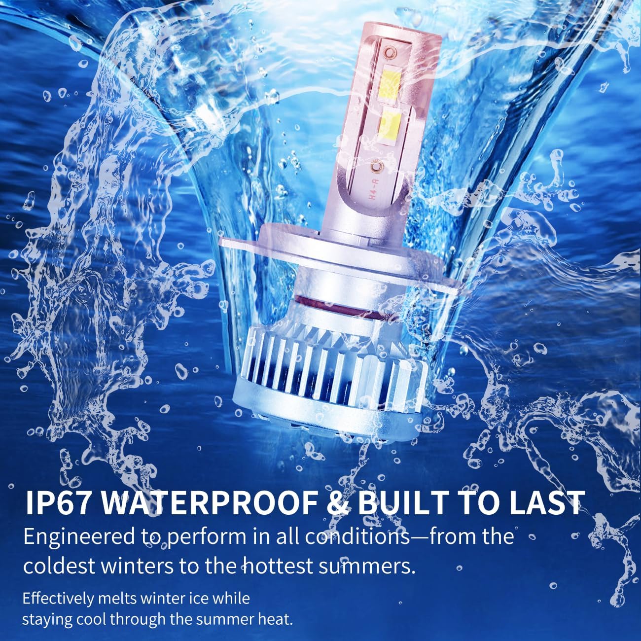 H4 BULB KIT for 2016 Honda HR-V Plug and Play 6000K 22,000 Lumens w/Canbus Built-In Error Free (Pack of 2) Fog Light