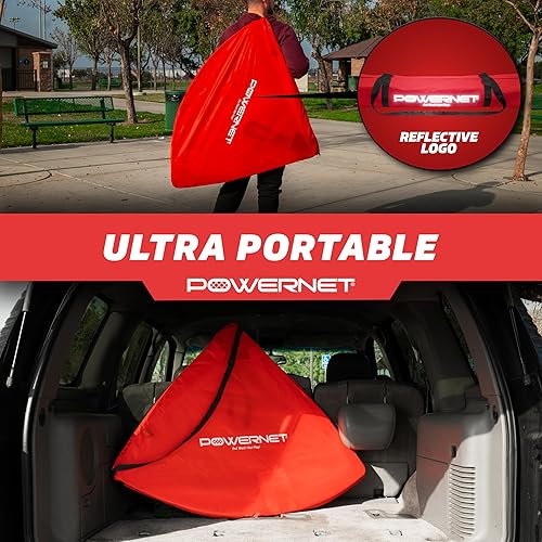 Miniatura 5 de PowerNet Popup - Red portátil para porterías de fútbol, 2 porterías con bolsa de transporte, marco ligero duradero, configuración rápida, fácil