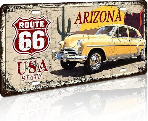 Miniatura 8 de California Route 66 USA State - Letrero decorativo para placa de matrícula, 12 x 6 pulgadas