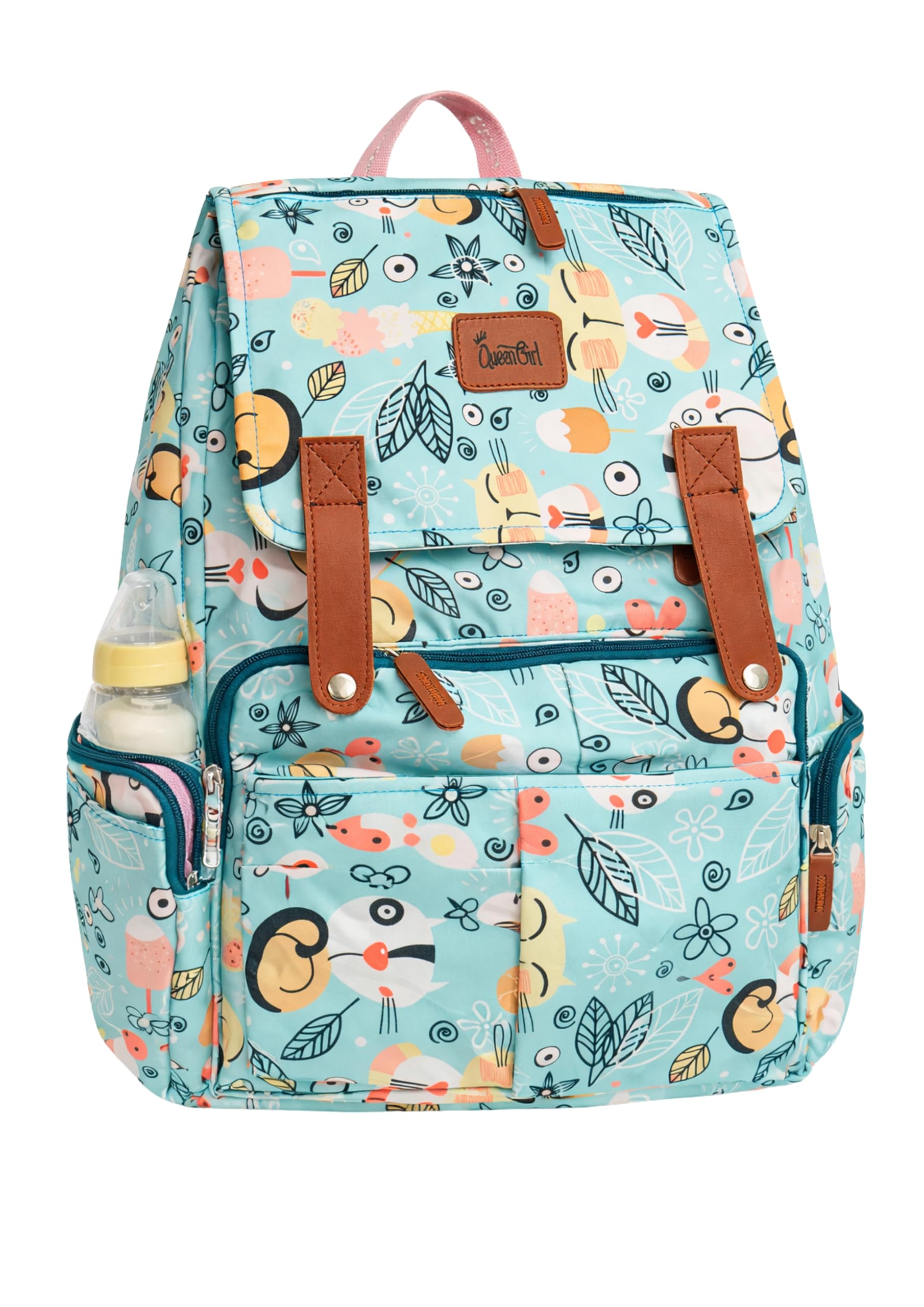 chutkoo | Large Capacity Baby Diaper Backpack | Waterproof Nappy Bag with Insulated Bottle Pocket, Multiple Storage Sections & Easy Carry Design for Parents-image-26