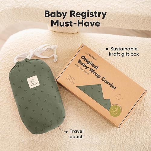 Miniatura 9 de KeaBabies - Fular portabebés transpirable todo en 1, original, ligero, manos libres, portabebés para recién nacidos, bebés, portabebés (bosque)