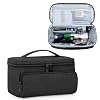 CURMIO Barber Bag for Hair Clippers, Men Grooming Travel Case for Electronic Shaver, Hair Trimmer and Hair Cutting Tools, Black, Bag Only