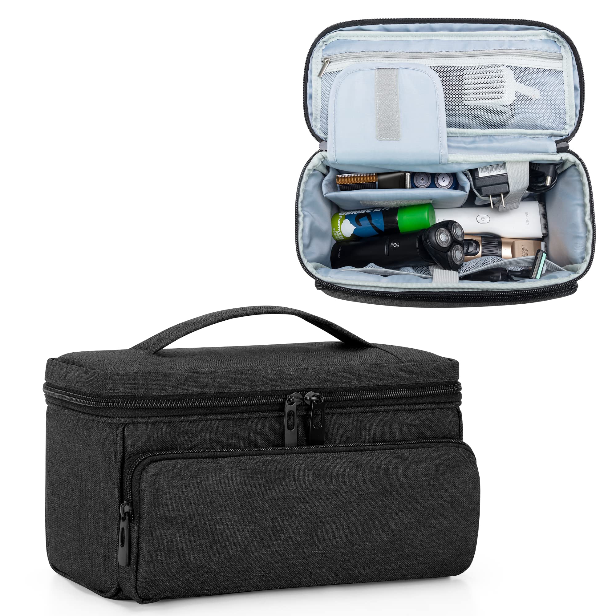 CURMIO Toiletry Bag, Portable Grooming Kit Travel Case for