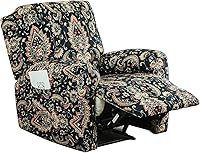 Vista 34 de Eco-Ancheng Fundas reclinables de 4 piezas, fundas para sillas reclinables, fundas elásticas para sofá reclinable, fundas ajustables