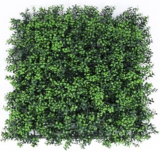 Green Plant Wall Artificial Boxwood Topiary Hedge Privacy Fence Home Decor, for Wooden Fences, Drywall, Trellis (Size : 6pcs)