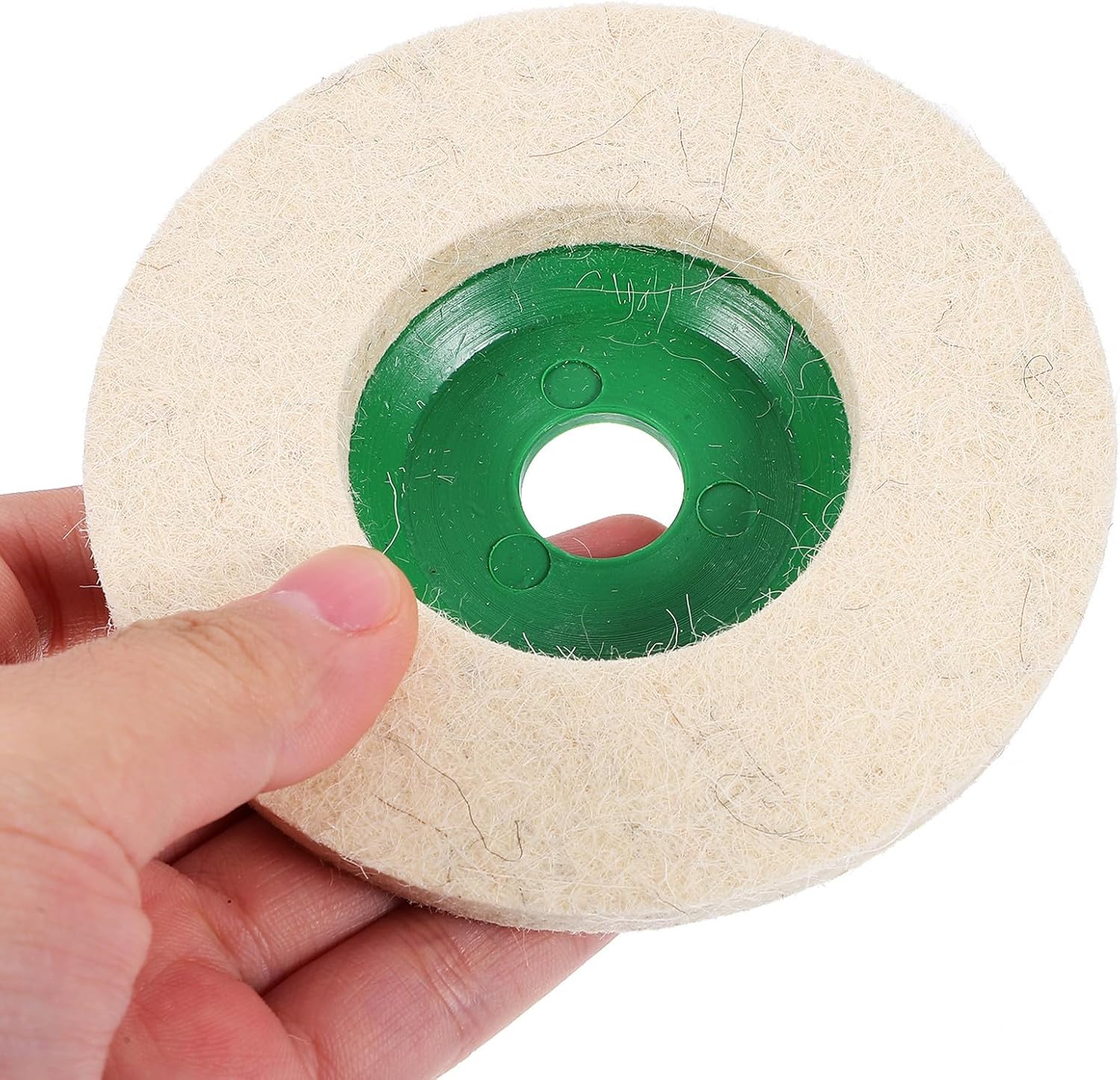 15pcs Wool Felt Polishing Disc for Angle Grinder, 4 Inch Wheel Pad