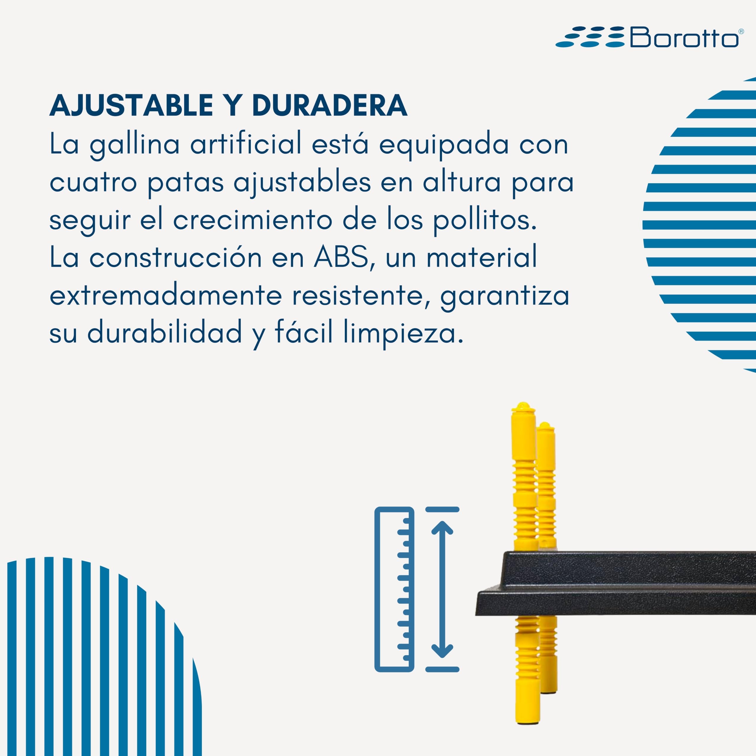 Borotto Criadora de Pollitos - Placa de Calor - Altura Ajustable - Bajo Consumo (50/55 Pulgadas)
