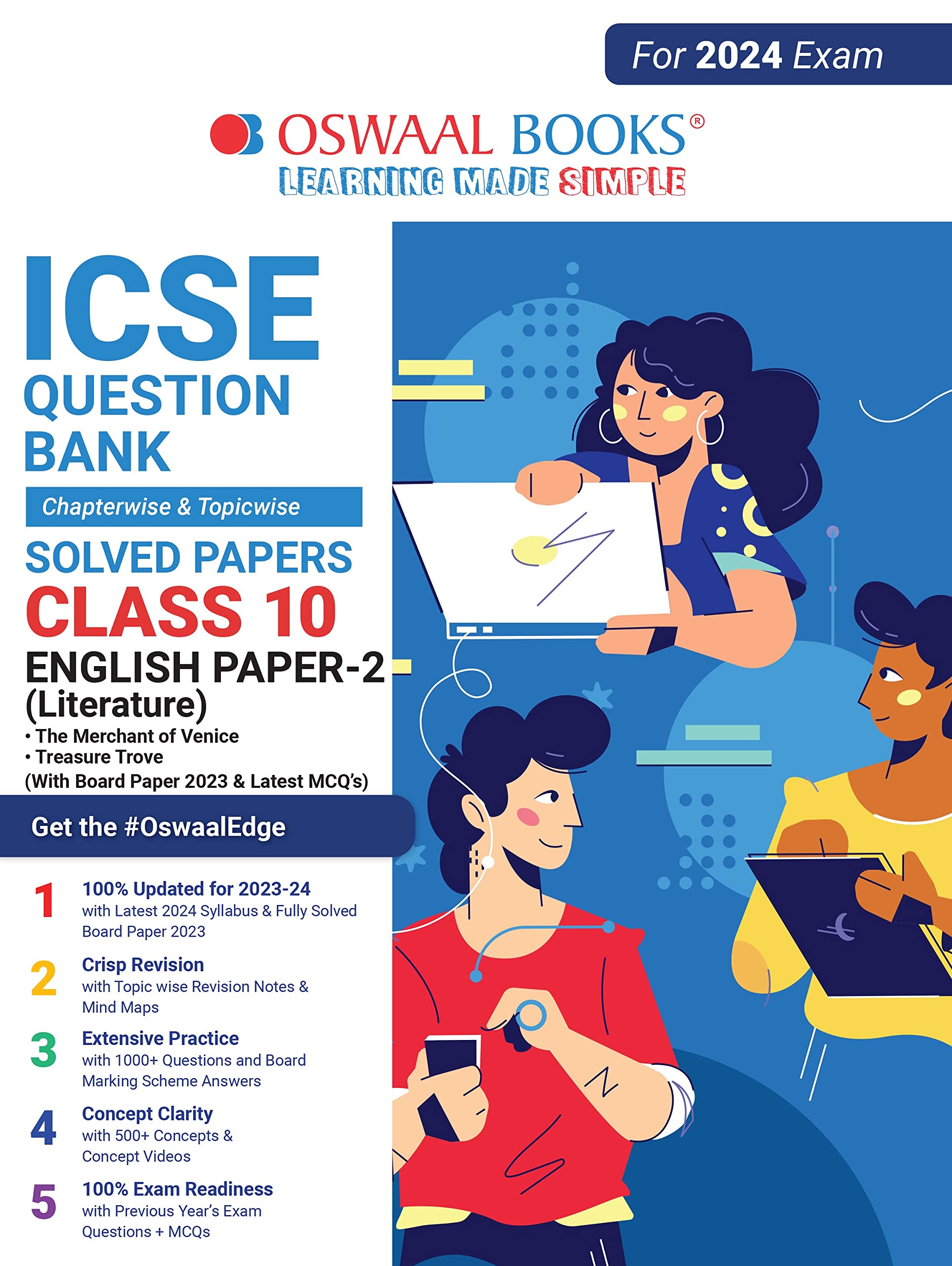 Buy Oswaal ICSE Question Bank Class 10 English Paper-2 Literature Book ...