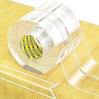 Vista 10 de Tira protectora de borde transparente, 1.57 pulgadas x 9.84 pies, cinta de cubierta de borde afilado, protectores autoadhesivos para puertas