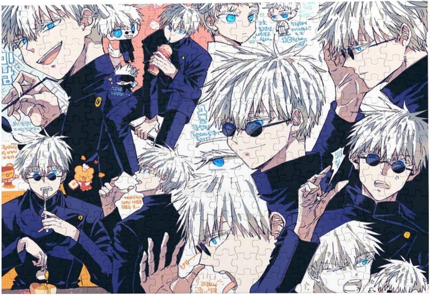 呪術廻戦 五条悟 パズル 300 500 1000 ピース 木製 ジグソーパズル 初心者用 人気アニメ 呪術廻戦 五条悟 パズル 300 500 1000 ピース 木製 ジグソーパズル 初心者用 人気アニメ