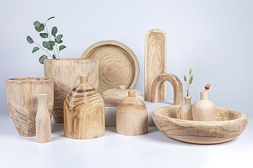 Miniatura 8 de Creative Co-op - Bandeja de madera de Paulownia tallada a mano