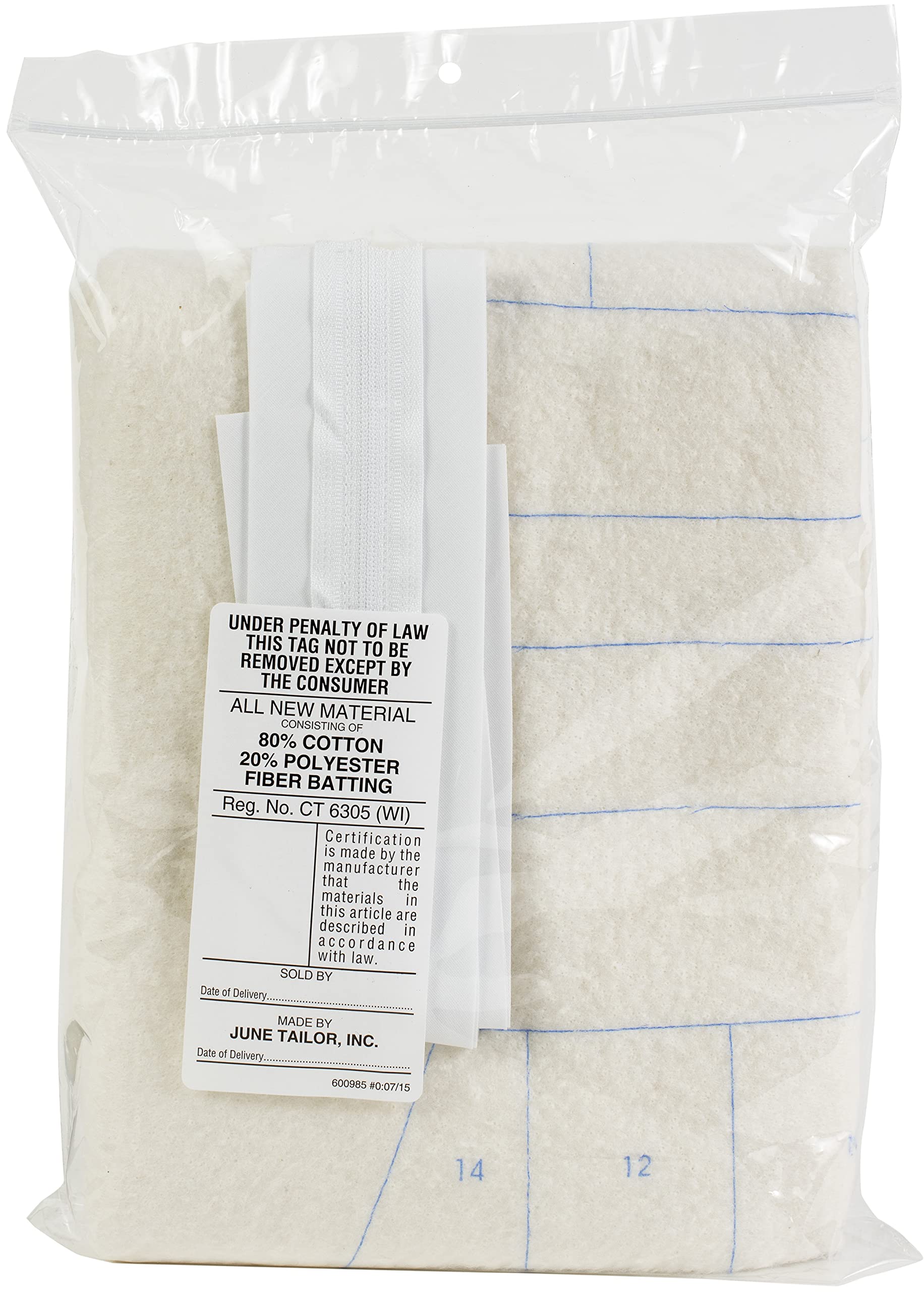 June Tailor Quilt As You Go Cosmetic Bags 2/Pkg-White - Image 2