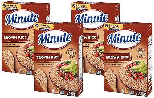 Miniatura 8 de Minute Arroz integral instantáneo sin gluten sin OMG caja de 14 onzas