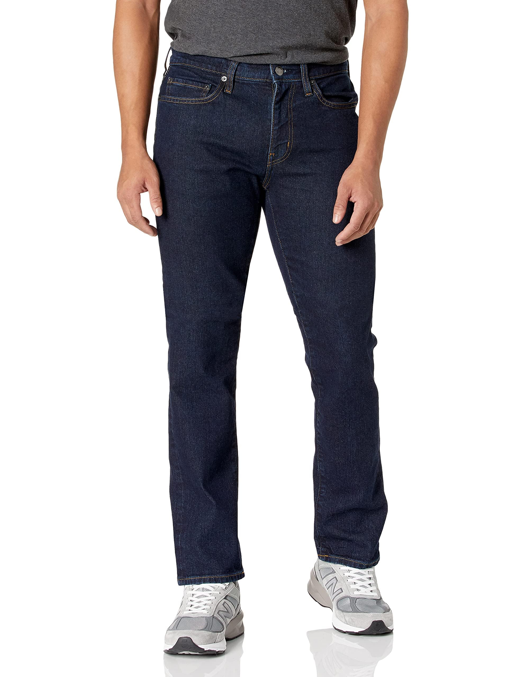 Amazon Essentials Men's Slim-Fit Jeans - Discontinued Colours, Rinsed, 30W / 32L