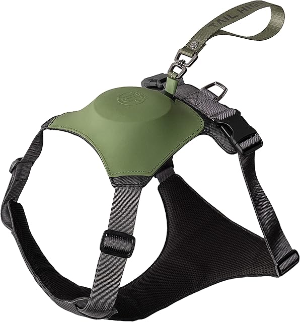 TAILHIGH Hybrid Dog Harness (Large, Moss Green)