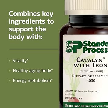 Standard Process Catalyn with Iron, General Wellness, 150 Capsules