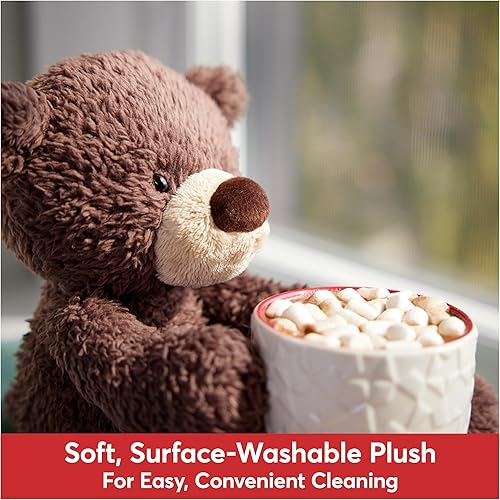 Vista 21 de GUND Peluche de oso de peluche, marrón chocolate, 13.5 pulgadas Gris,Beige,Marrón Choco