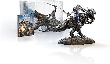 Transformers: Age of Extinction Limited Edition Gift Set with Grimlock and Optimus Collectible Statue [Blu-ray]