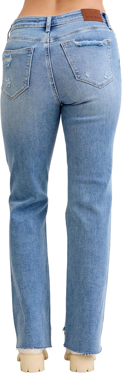 Judy Blue Womens Jeans - Mid Rise 90's Straight - Image 2