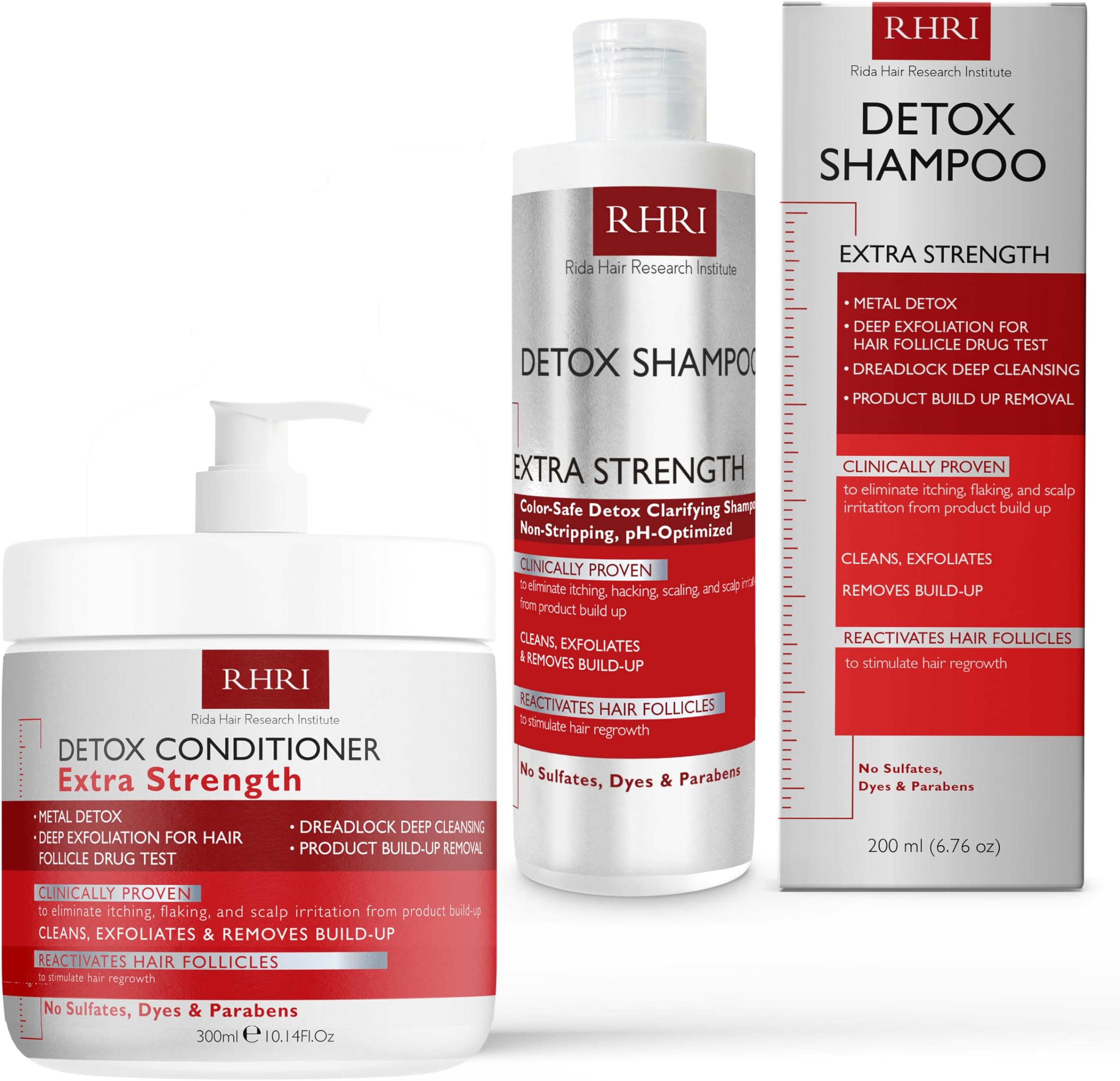 Detox Shampoo For Product Build up: Detoxify & Regrow with Our Clarifying Shampoo - Nourishes Follicles, Soothes Scalp Irritation + Detox Conditioner