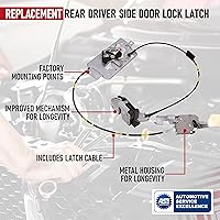 Vista 4 de Pestillo de bloqueo de la puerta trasera del lado del conductor izquierdo con cable compatible con Ford F-150 2004, 2005, 2006, 2007, 2008