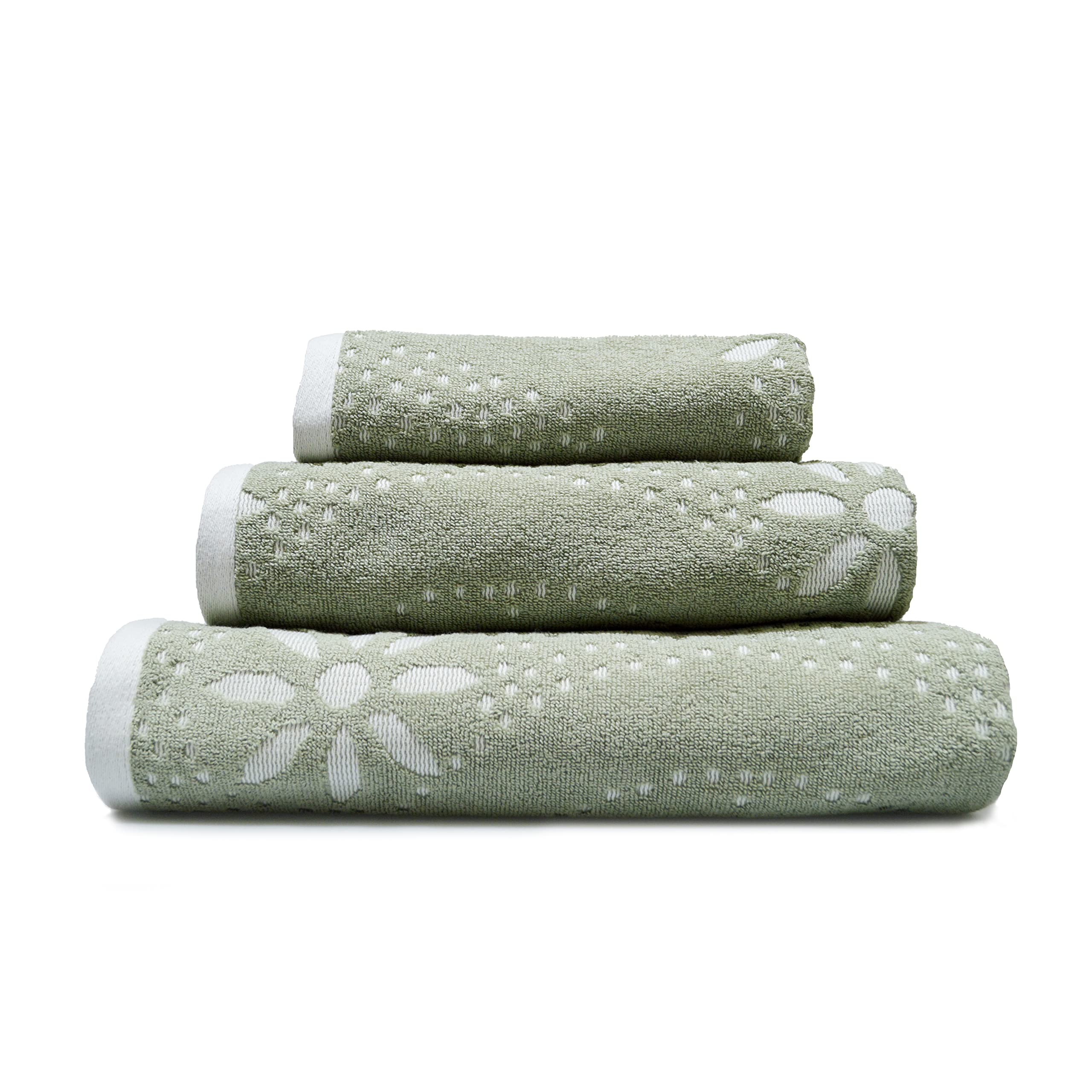 Allure Bath Fashions Hand Towel 2 Pack - Cotton - Sage Green