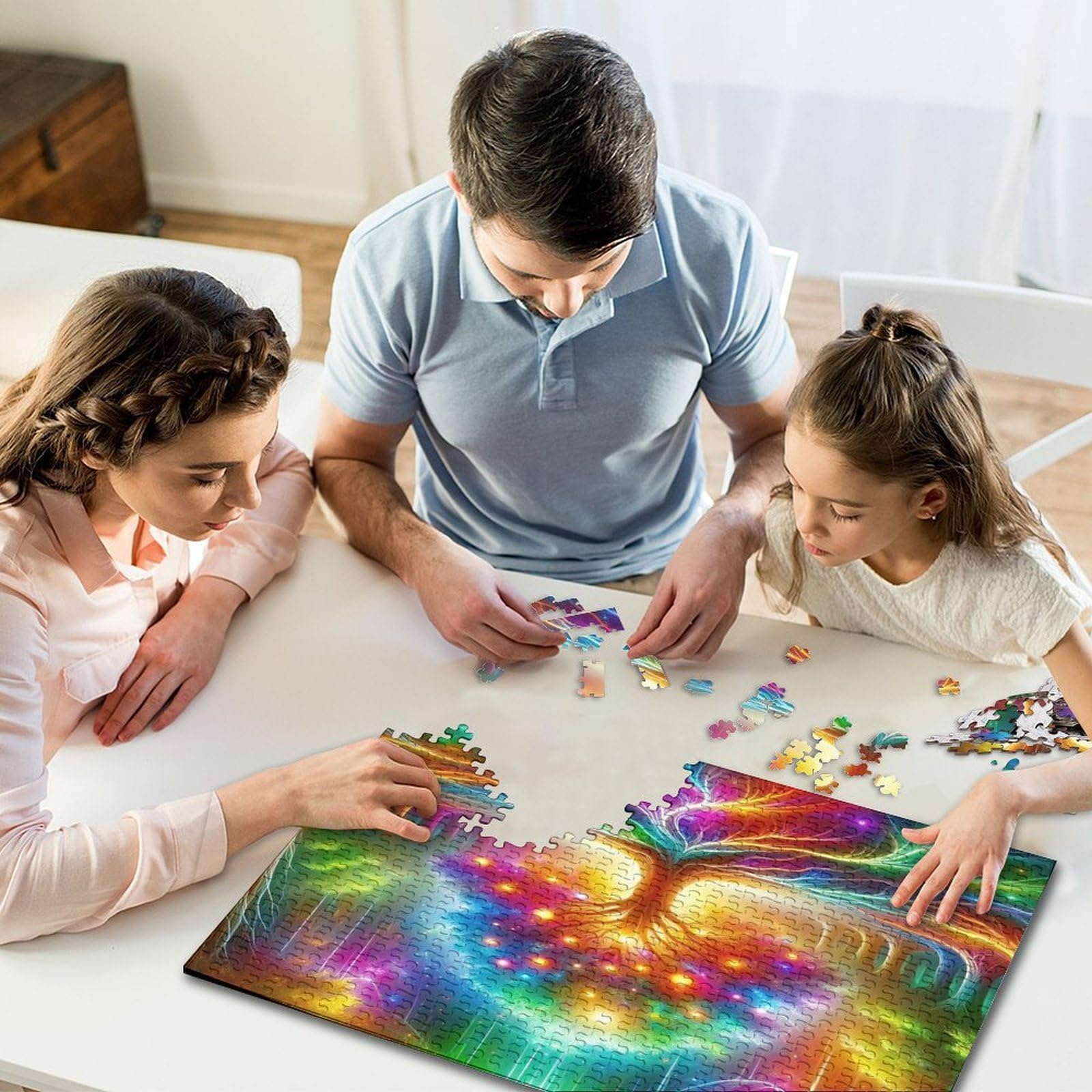Puzzle De 1000 Piezas Árbol De La Vida – 70x50 Cm, Cartón Reciclable, Con Póster 1:1, Ideal Para Adultos Y Niños +8 Años