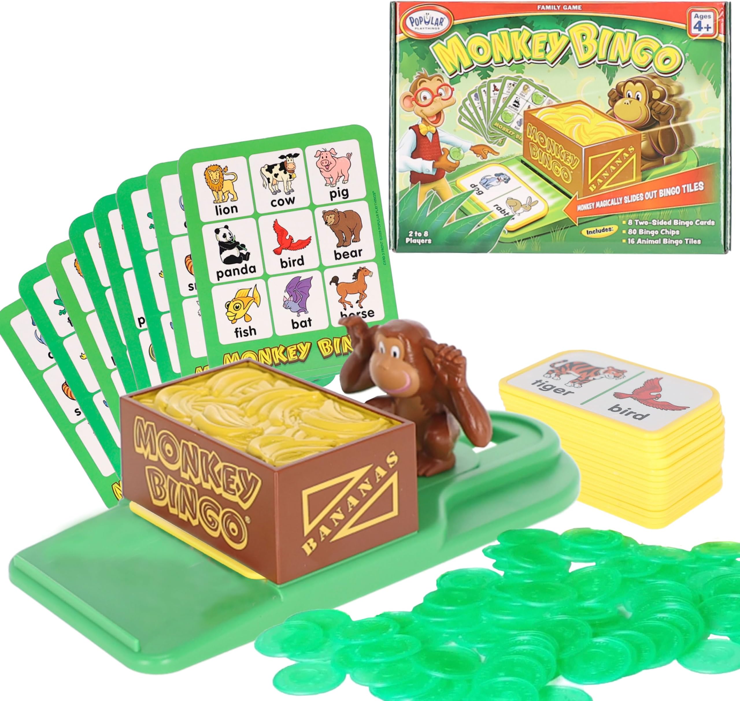 Popular Playthings Monkey Bingo Card Game