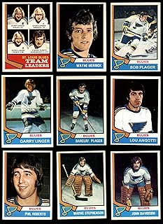 1974-75 Topps St. Louis Blues Team Set St. Louis Blues (Set) EX/MT+ Blues