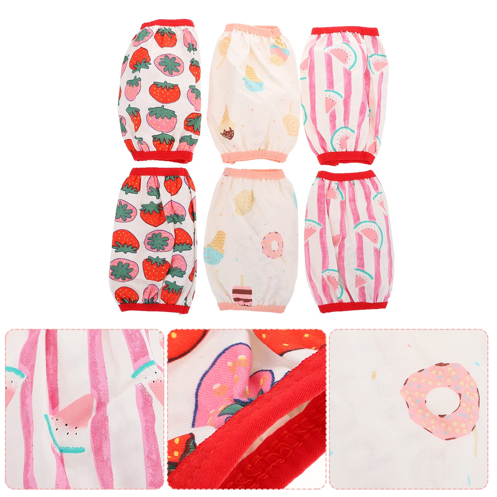 TOYANDONA Wasserdichte Baby Armstulpen Aus Baumwolle Mit Cartoon Früchtemuster Schützende Ärmel Für Spielen Und Outdoor Aktivitäten
