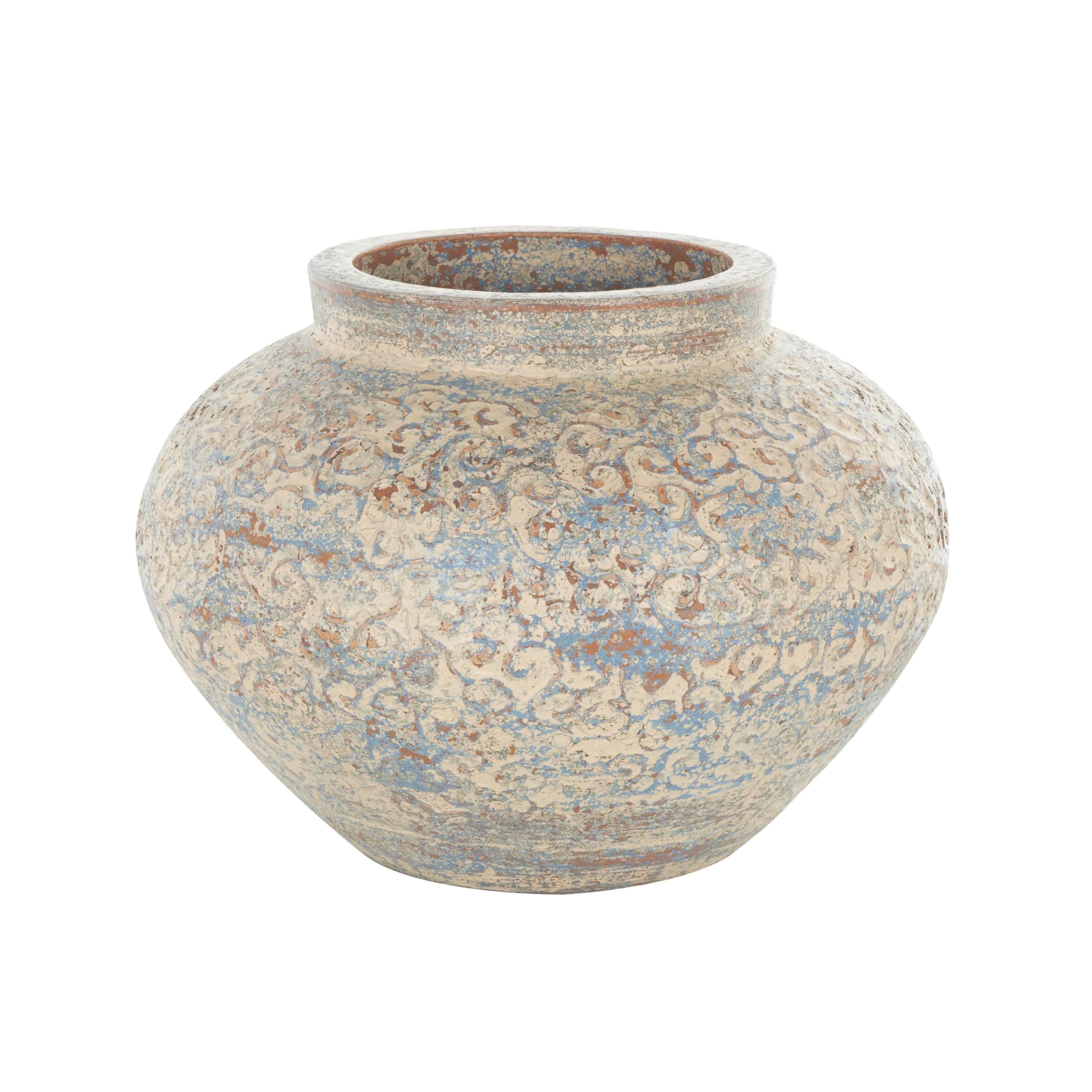 RiSaO＊❤️ Amazon.com: Deco 79 Ceramic Scroll Decorative Vase Antique