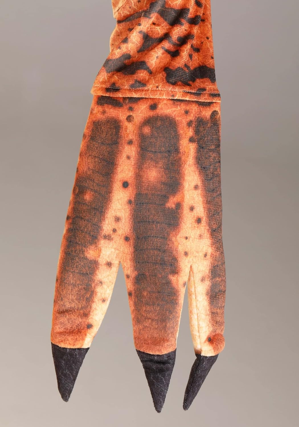 Velociraptor Costume for Adults, Scary Dinosaur Costume with Claws & Teeth, Jurassic Dino Jumpsuit for Halloween - Image 6