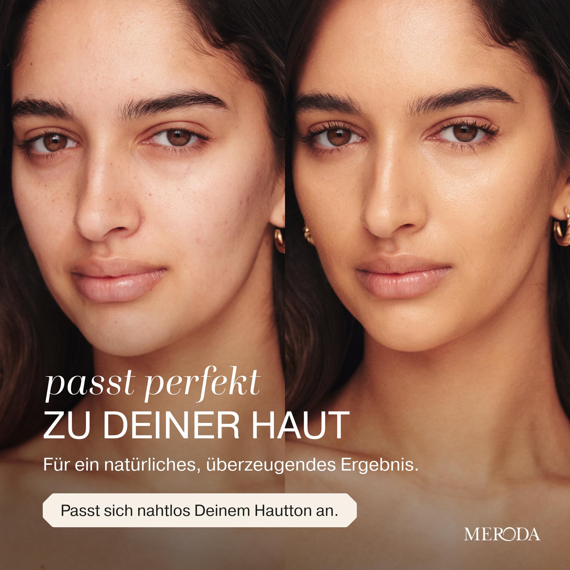 MERODA® Changing Foundation SPF 15 Light to Medium Skin Farbwechselnde Foundation für Reife Haut Make Up Hautton Anpassend
