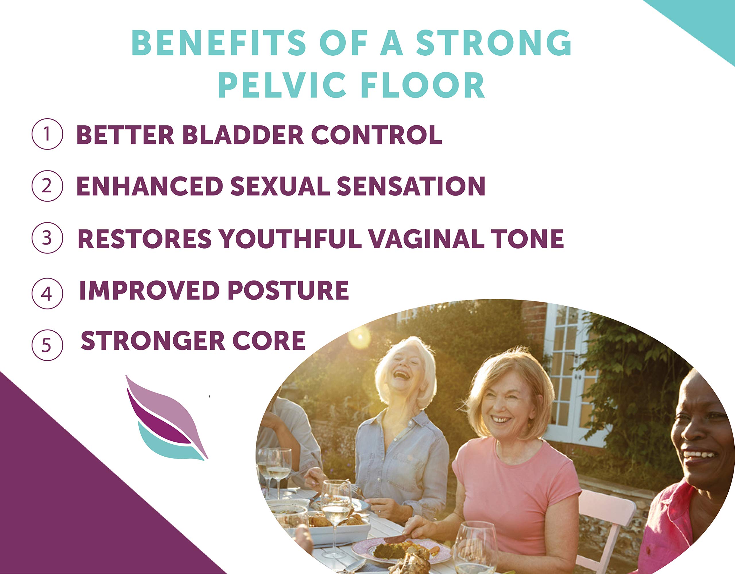 Vital Angel Kegel Balls, Pelvic Floor Weights for Women, 5 Premium