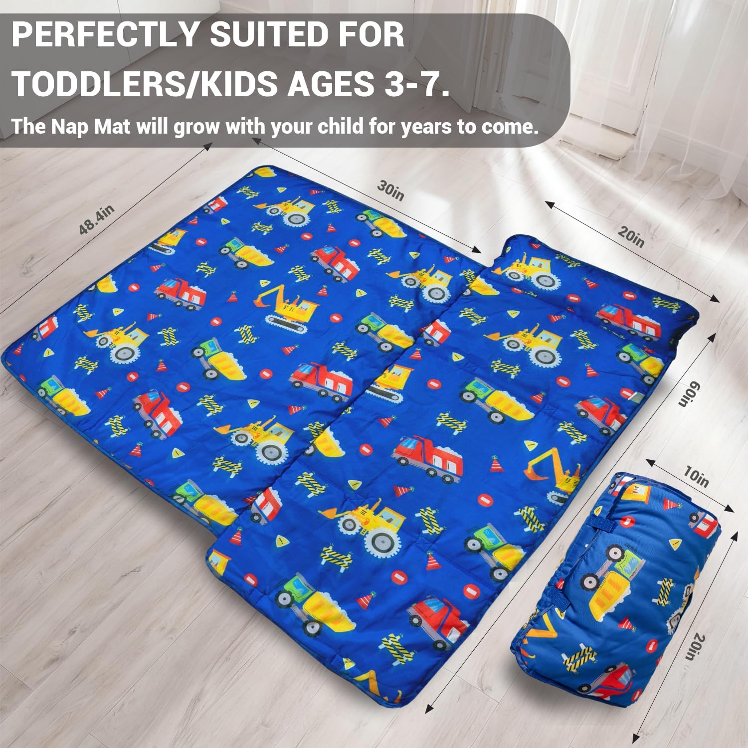 Toddler Nap Mat Kids Nap Mat with Pillow and Blanket