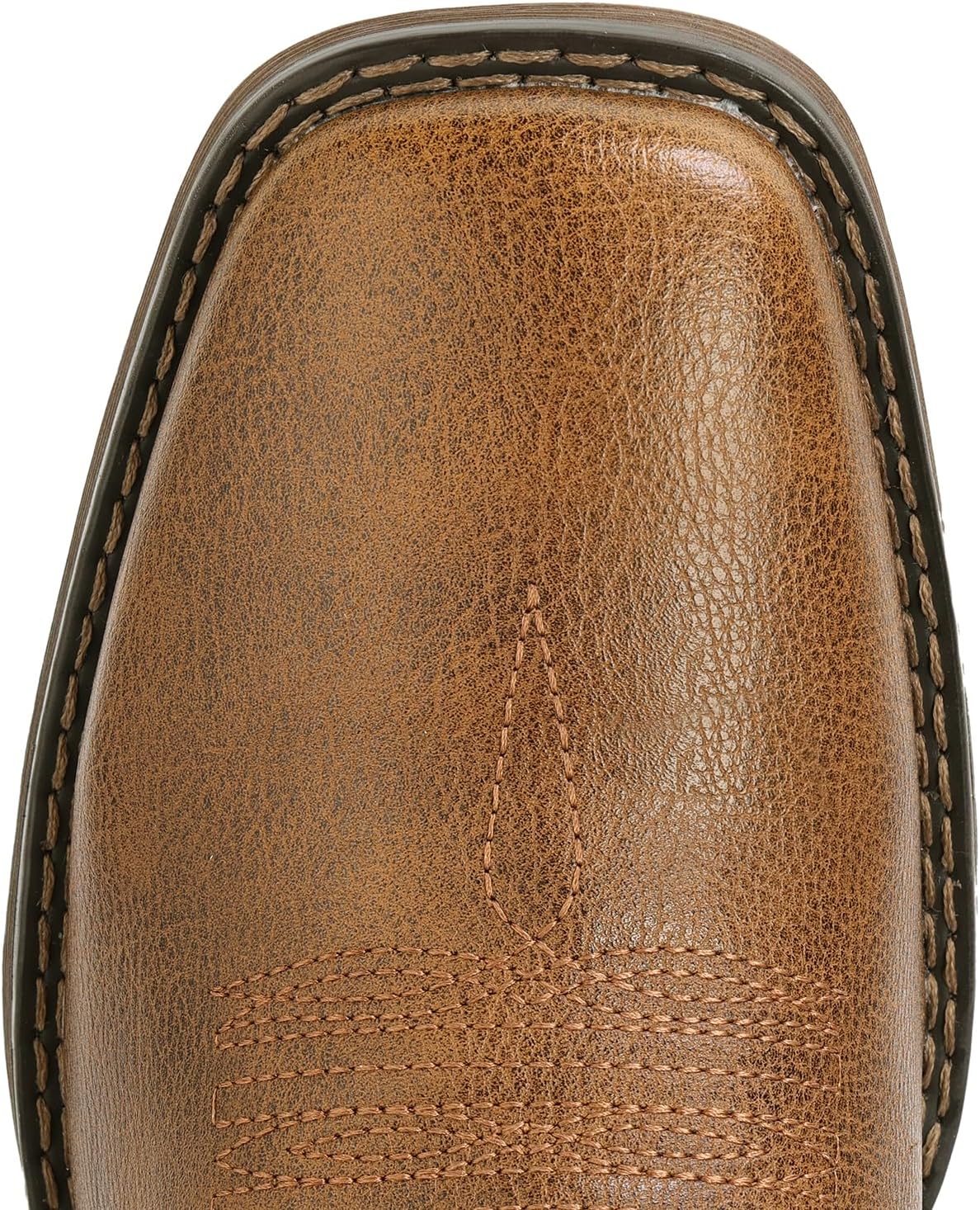 IUV Cowboy Boots for Men Square Toe Chunky Heel Western Boots with Retro Classic Embroidered Pull on Mid Calf Slip Resistant Casual Shoes - Image 5