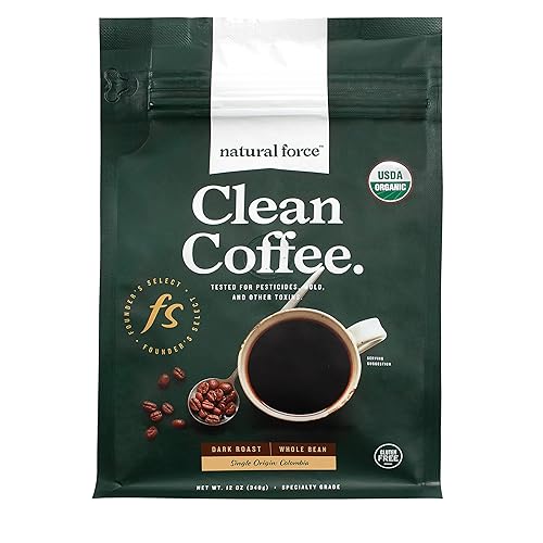 Miniatura 8 de Natural Force - Café descafeinado orgánico limpio, libre de moho y micotoxinas, probado en laboratorio para toxinas y pureza, baja acidez, sabor y