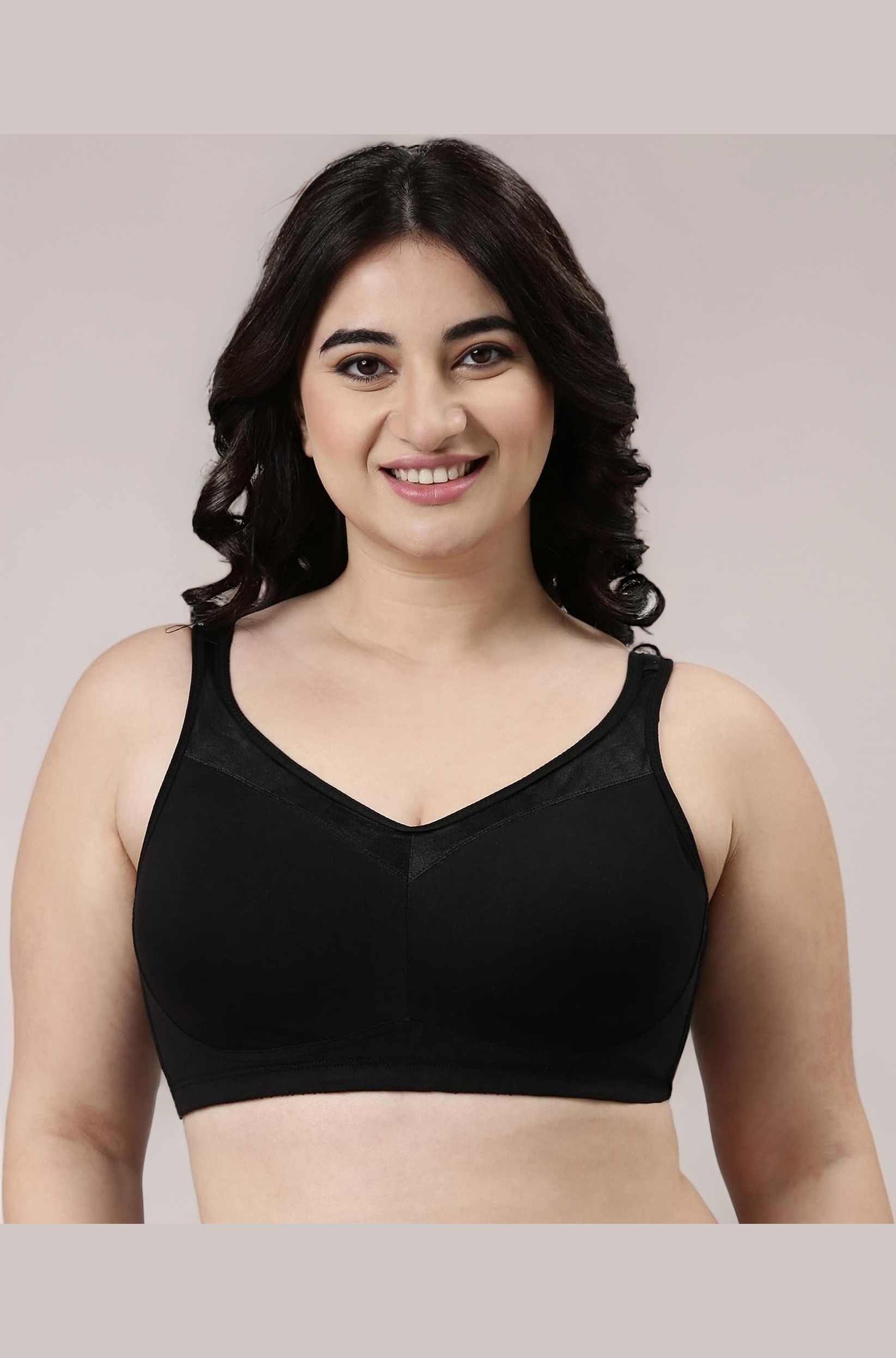 Enamor Full Support Super Lift Women's Cotton Everyday Minimizer Bra - Non Padded, Wirefree, Full Coverage - A112 (Available in Plus Sizes)