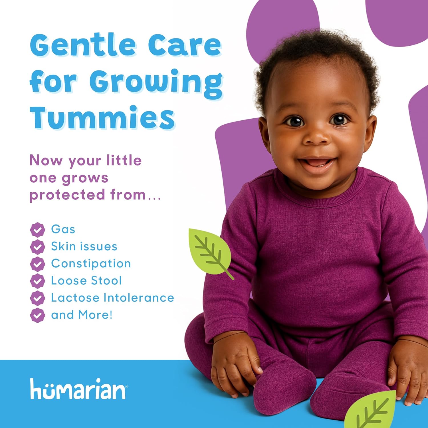 Humarian Probonix for Newborns and Infants 0-12 Months - High Bioavailability Liquid Probiotics - 8-Strain Baby Probiotic Drops for Gas, Colic, Lactose Intolerance & More - 40-Day Supply, Grape Flavor - Image 4