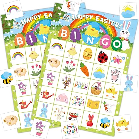 Celebrate Easter with MISS FANTASY Bingo Cards