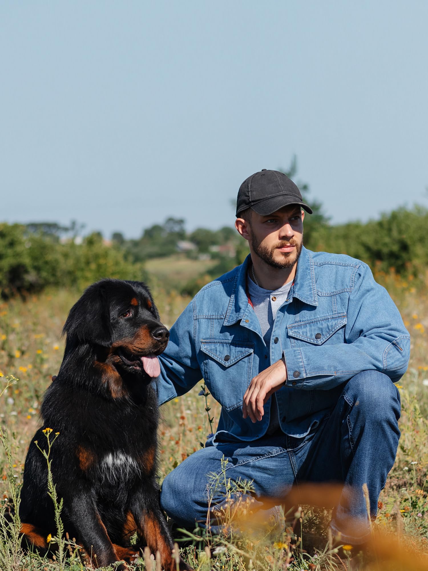 Mr.Stream Men's Snap Jean Jacket Western Cowboy Plaid Flannel Lined Work Denim Trucker Jackets