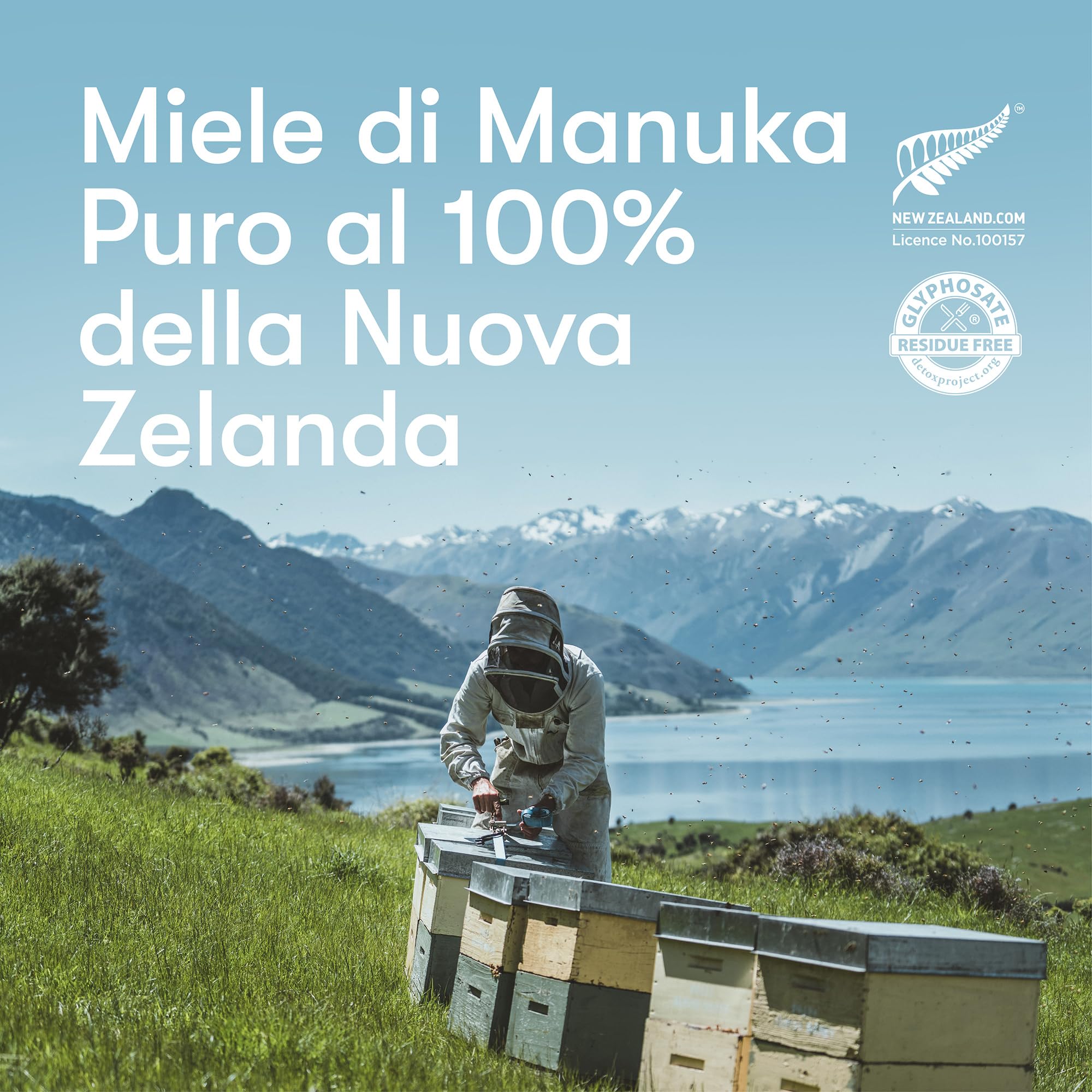 New Zealand Honey Co. Miele di Manuka MGO 514+ / UMF 15+ | Attivo e lordo | Prodotto in Nuova Zelanda | 250g