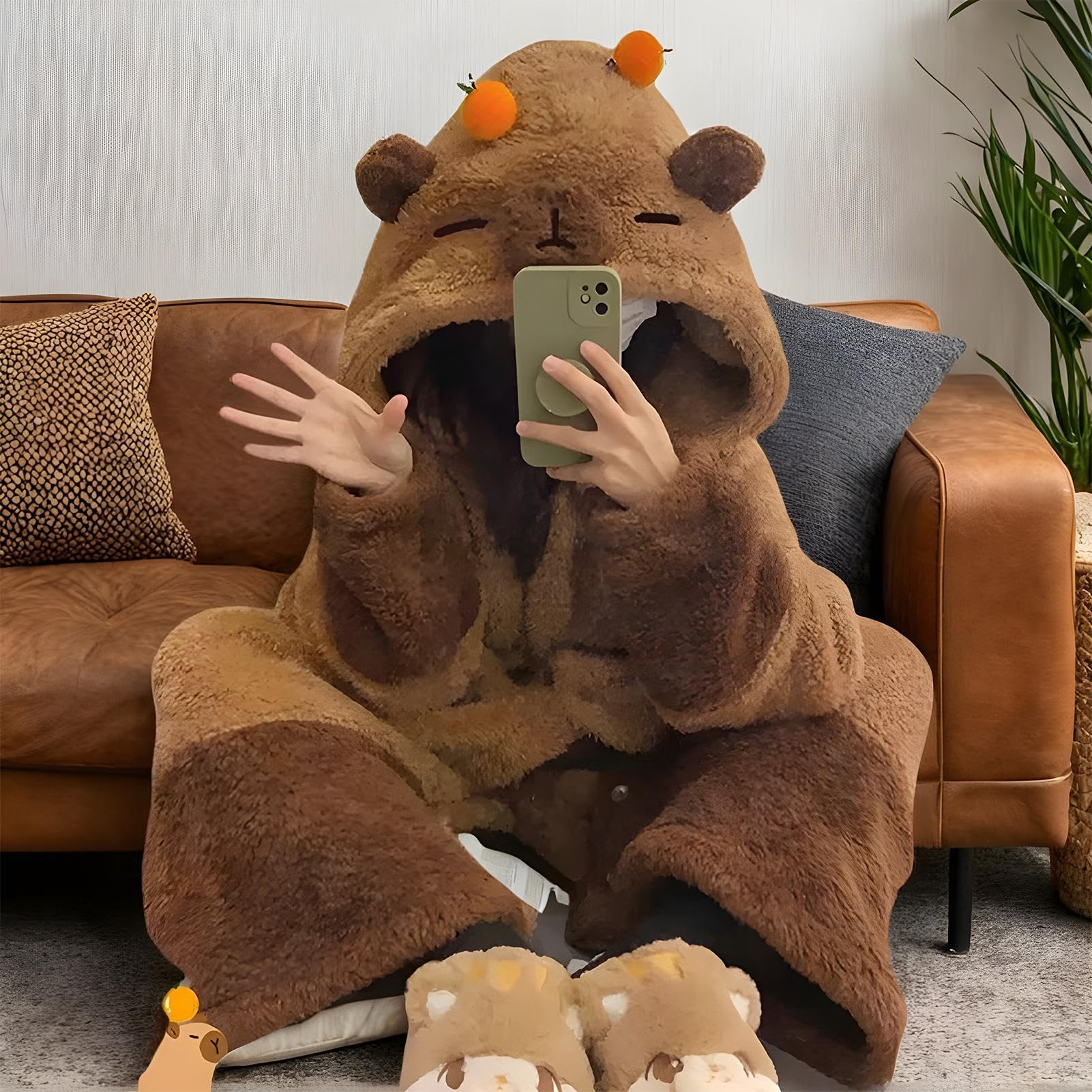 Capybara Disfraz Pajamas, Cosplay Pajamas For Adults, Animal Pajamas Cosplay, Capybara Cosplay Outfit, Sleeping Animal Pajamas, Soft Capybara Pajamas, Cozy Capybara Onesie, Animal Jumpsuit Pajamas