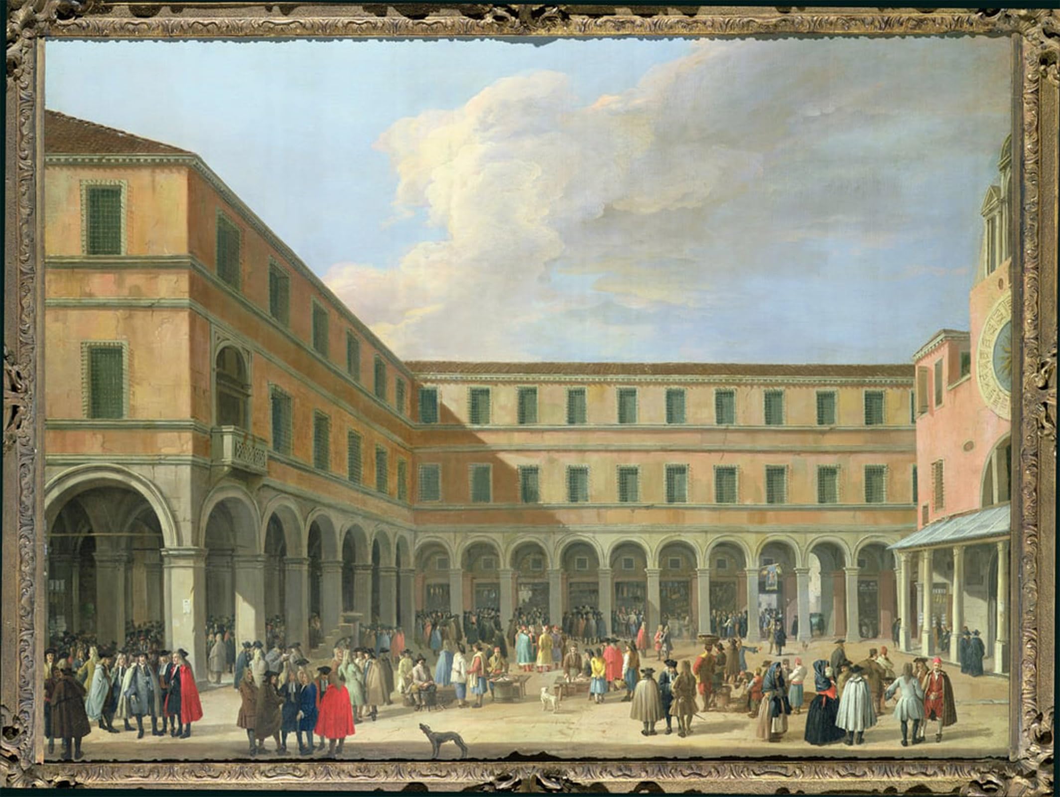 RZHRHJES Vintage Wall Art Picture on Canvas Wall Art Poster Famous painting by Luca Carlevaris Canvas Poster for Office Decor 60x90cm