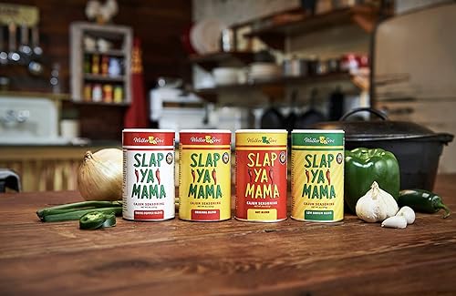 Miniatura 9 de Slap Ya Mama Louisiana Style - Paquete variado de mezcla original de especias de Cajun de 8 onzas y salsa picante de jalapeño, botella de 5 onzas