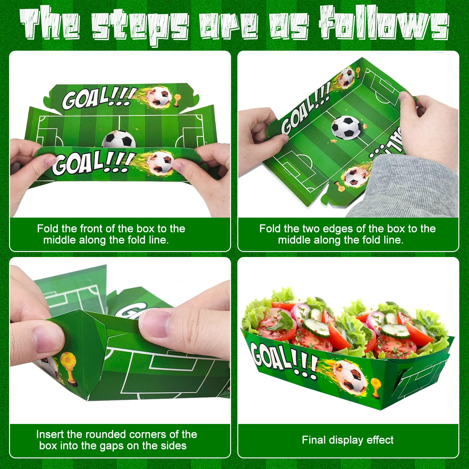 Honeydak Lot De 50 Plateaux Alimentaires En Papier Pour Décoration De Fête Sur Le Thème Du Football, Bateaux De Service Noirs Et Blancs, Assiettes à Dessert Pour Anniversaire, Superbowl