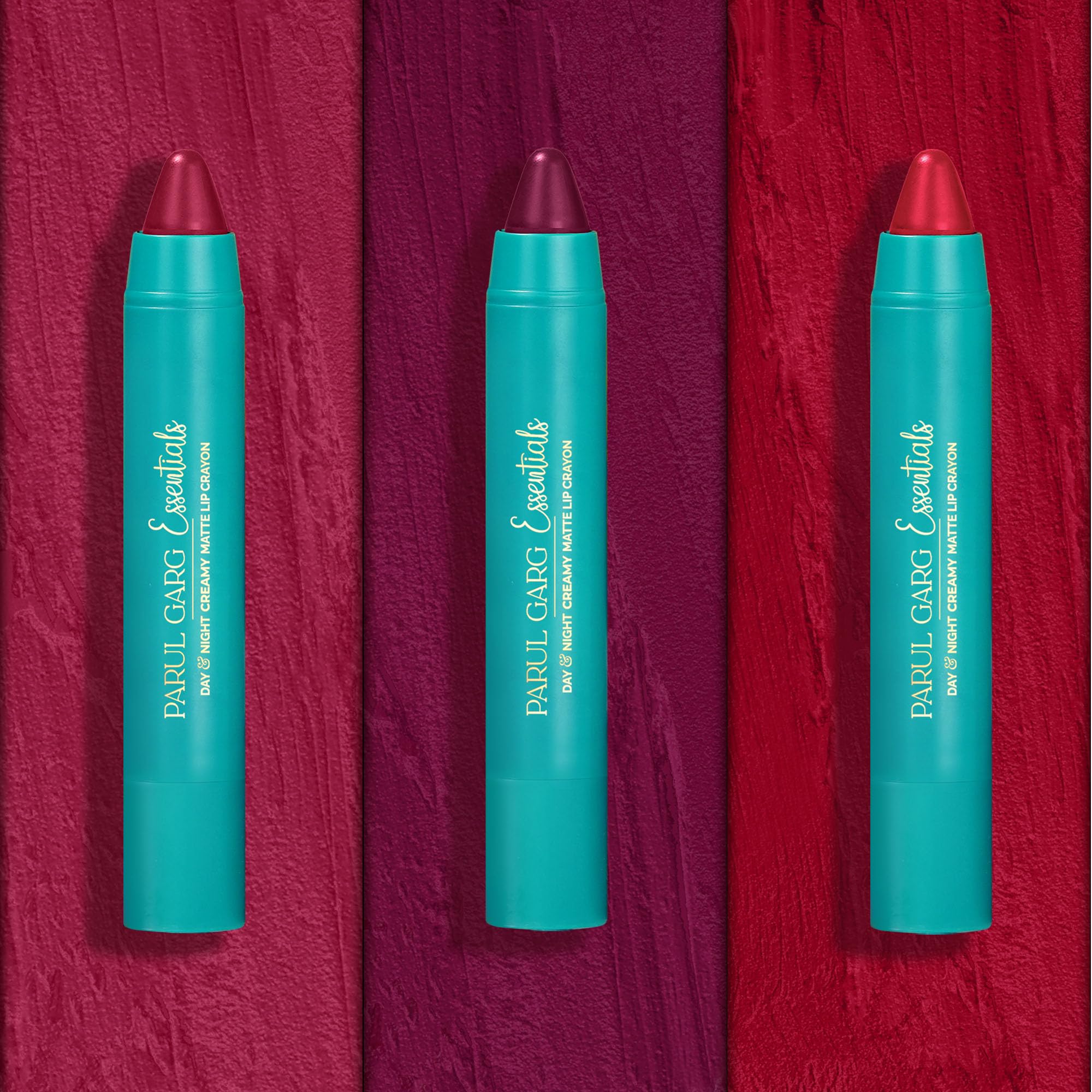 Parul Garg Beauty All-Time Bestsellers Lip Crayon Set | Top 3 Creamy Matte Lipsticks | Rose Pink, Berry & Fuchsia | Bestselling Shades | Vegan, Paraben-Free | Made in India (Best Of Bold)-image-39